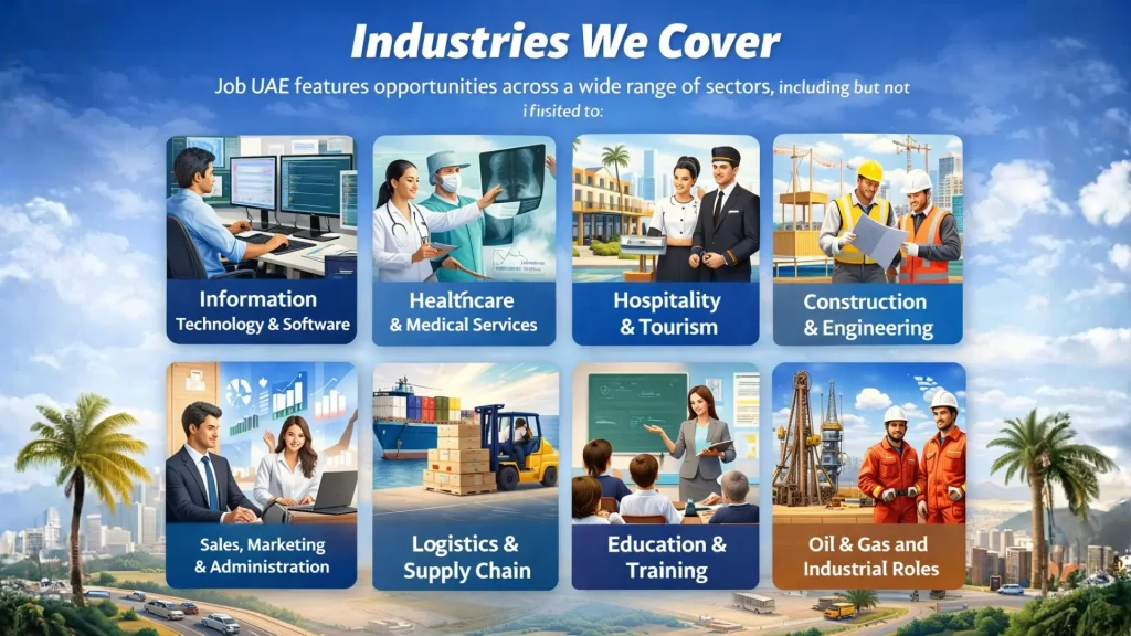 The industry which we announce vacancy in Job UAE